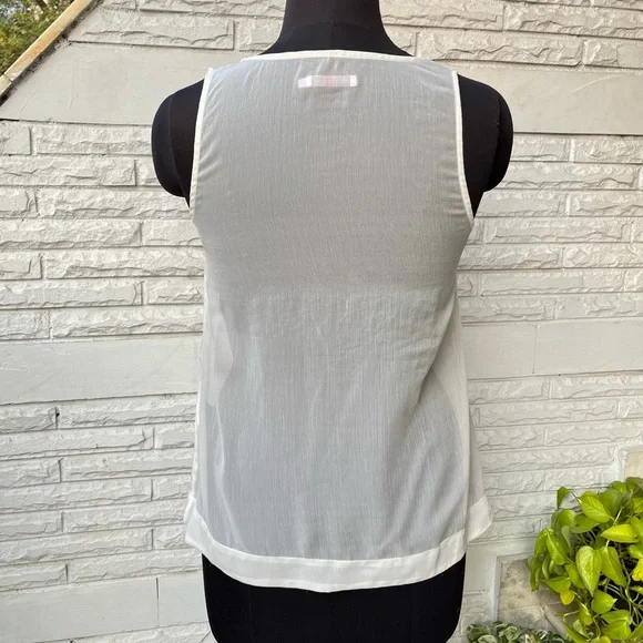NWOT ONLY White Sheer Tunic Top - Picture 4 of 9